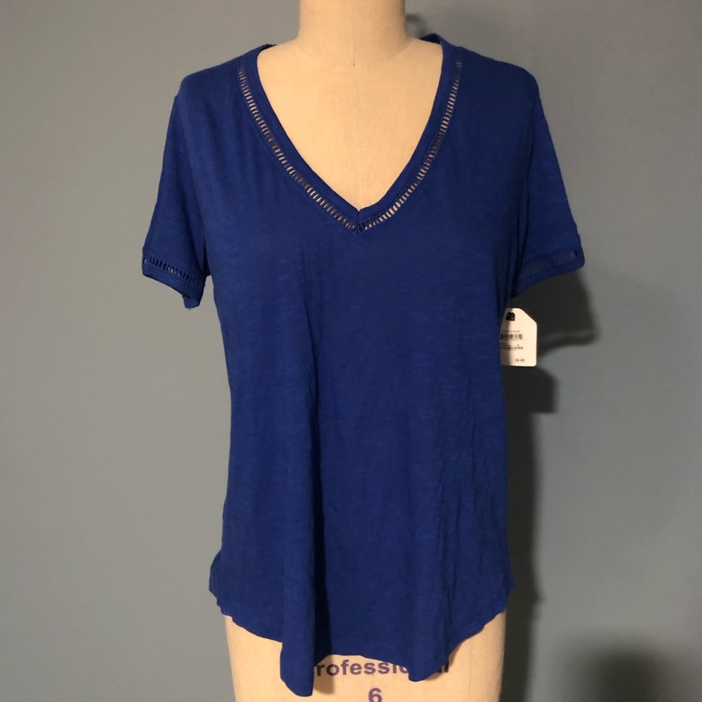 NWT Blue Carlson V-neck